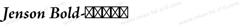 Jenson Bold字体转换
